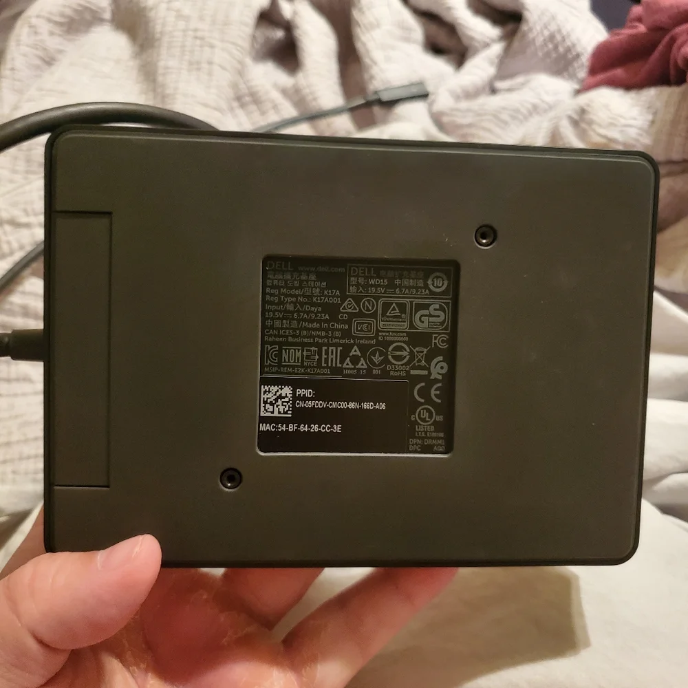 Dell WD15 Laptop/ Computer Docking Station